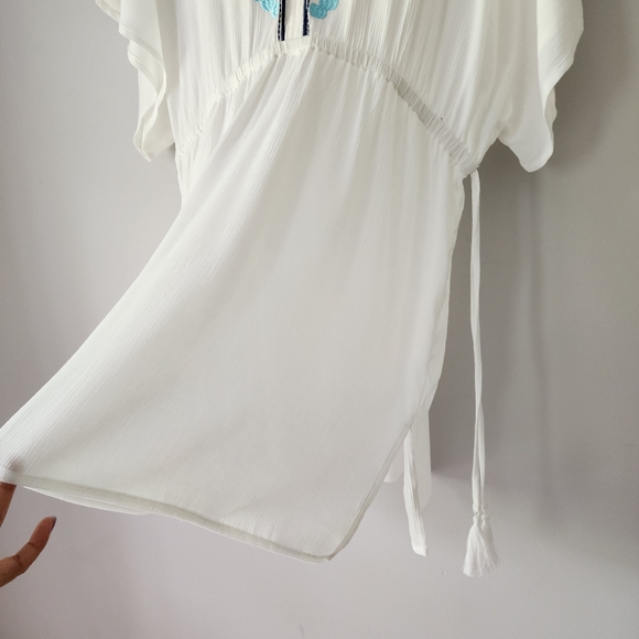 Kona Sol Embroidered Tie Side Cover-Up Dress Sizw‎ XL NWT - Picture 5 of 10